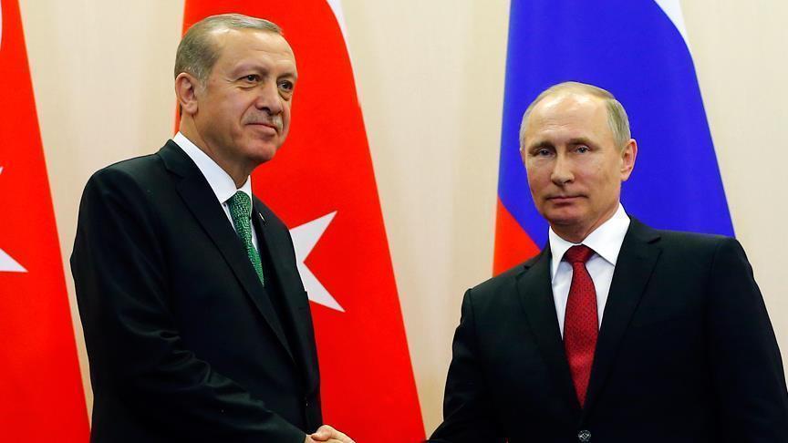 أردوغان وبوتين يبحثان الملف السوري والعلاقات الثنائية غدًا