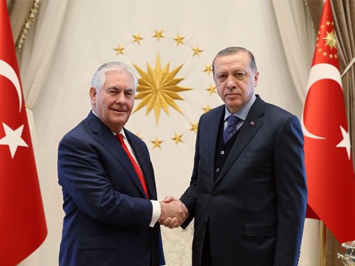 أردوغان يستقبل وزير الخارجية الأمريكي في إسطنبول