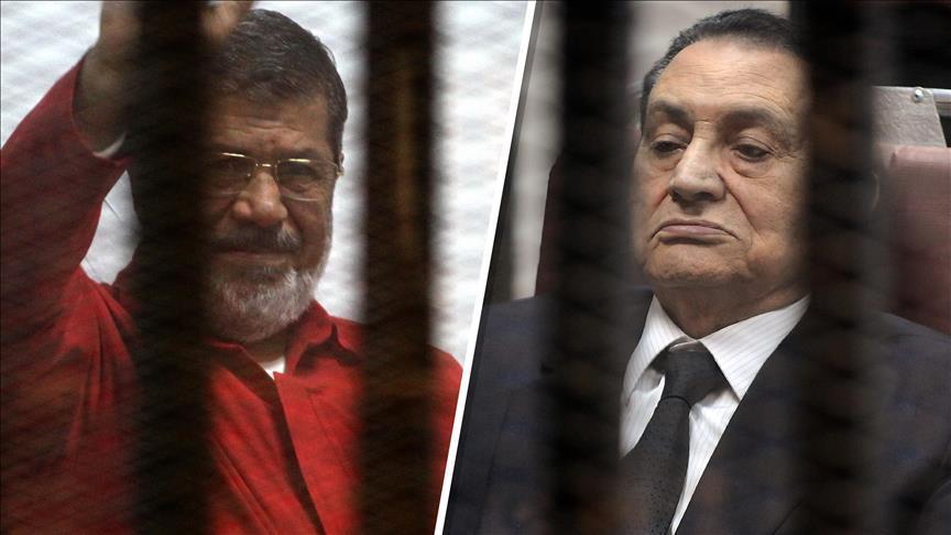 أمام القضاء.. مبارك ومرسي وجها لوجه للمرة الأولى