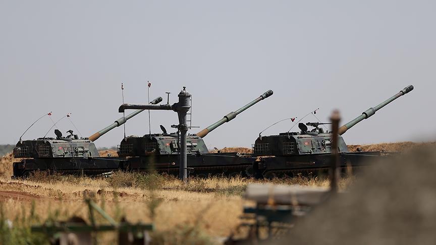 الجيش التركي يقصف مواقع لـ "ي ب ك" الإرهابية شمالي سوريا