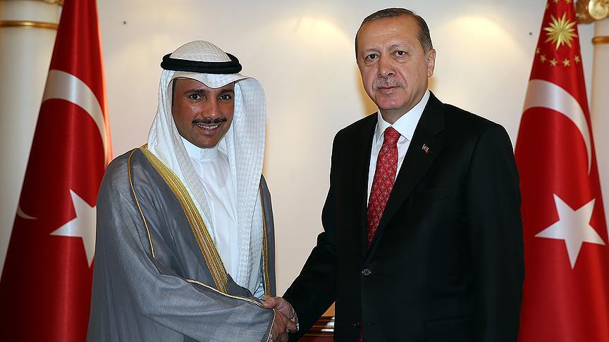 الكويت..أردوغان يستقبل رئيس مجلس الأمة الكويتي