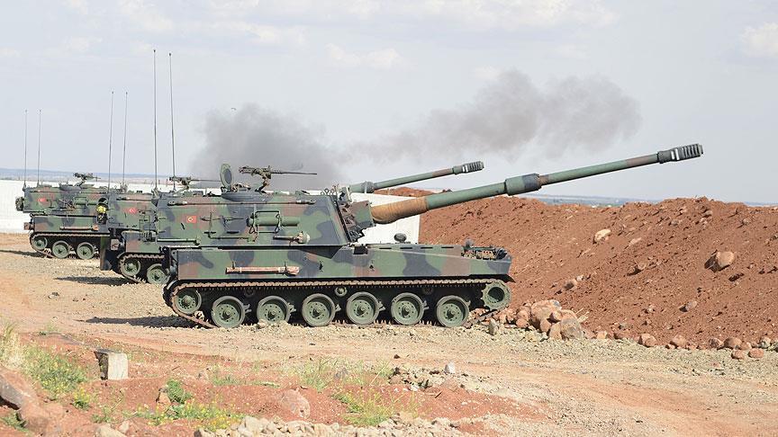المدفعية التركية تستهدف مواقع "بي كا كا/ ي ب ك" الإرهابية شرق الفرات