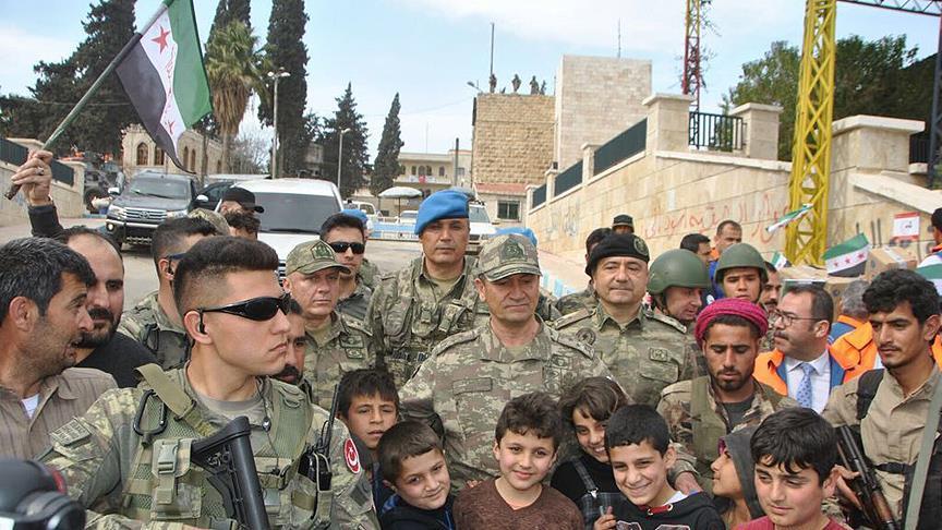 بعد تحريرها.. قائد الجيش الثاني التركي يزور مدينة عفرين