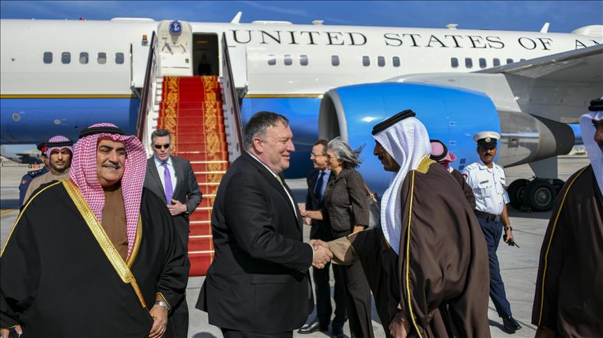بومبيو يصل البحرين في رابع محطات جولة شرق أوسطية