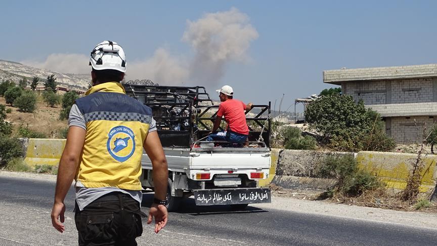 تسجيل مصور يظهر استهداف كوادر "الخوذ البيضاء" في إدلب