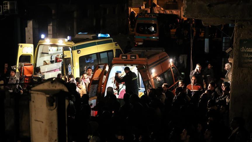 مصرع مواطن وإصابة 2 في انهيار جزئي لعقار شمالي مصر