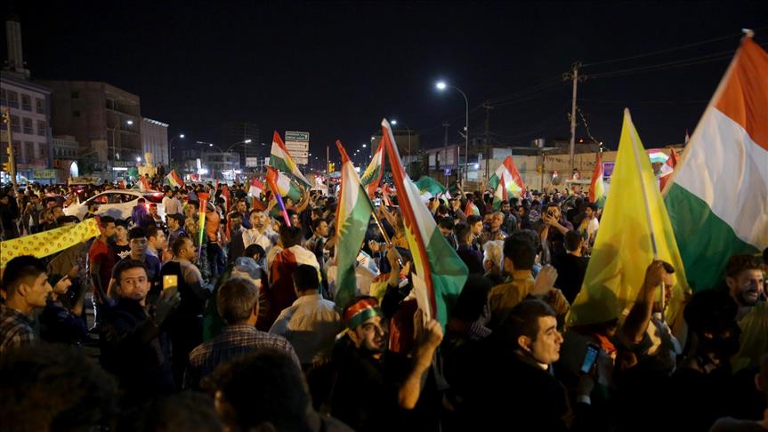 مظاهرة بأربيل بعد مزاعم حول تحرك القوات العراقية صوب المدينة