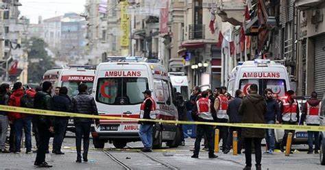 هجوم ارهابي بالقنبلة في شارع استقلال باسطنبول                                                                                          
