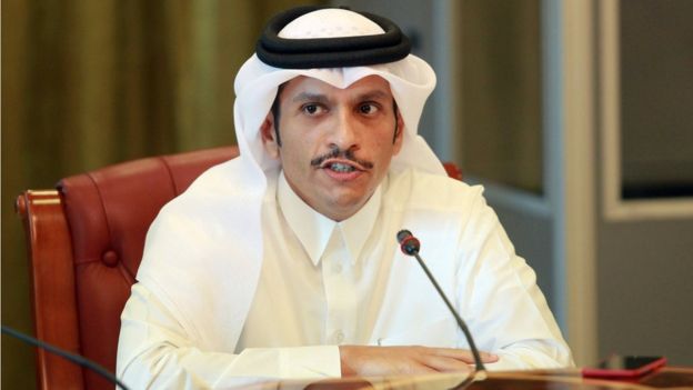وزير خارجية قطر يصل الكويت لتسليم الرد على قائمة المطالب